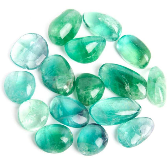 0.1kg Green Fluorite Crystal Tumbles Wholesale Crystals