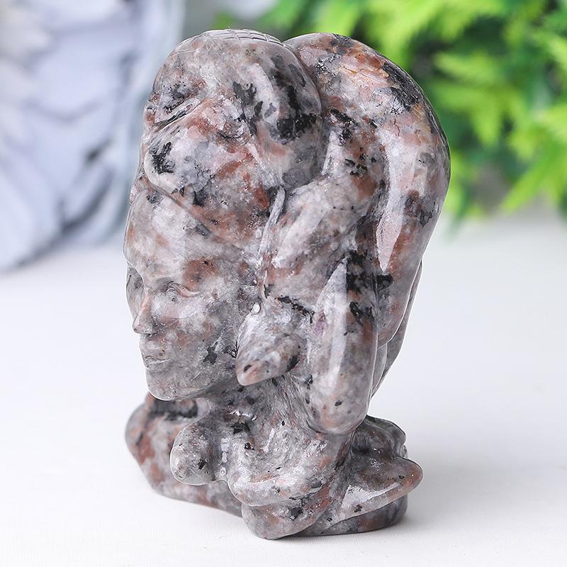 2.5" Yooperlite Medusa Crystal Carvings Wholesale Crystals