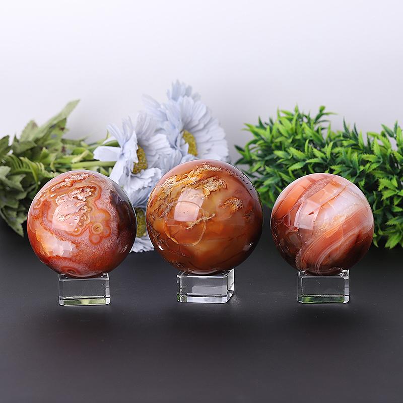 2.0"-4.0" Fire Quartz Sphere Wholesale Crystals