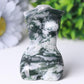 3“ Moss Agate Woman Model Body Crystal Carvings Wholesale Crystals