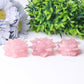 2" Rose Quartz Flower Crystal Carvings Wholesale Crystals