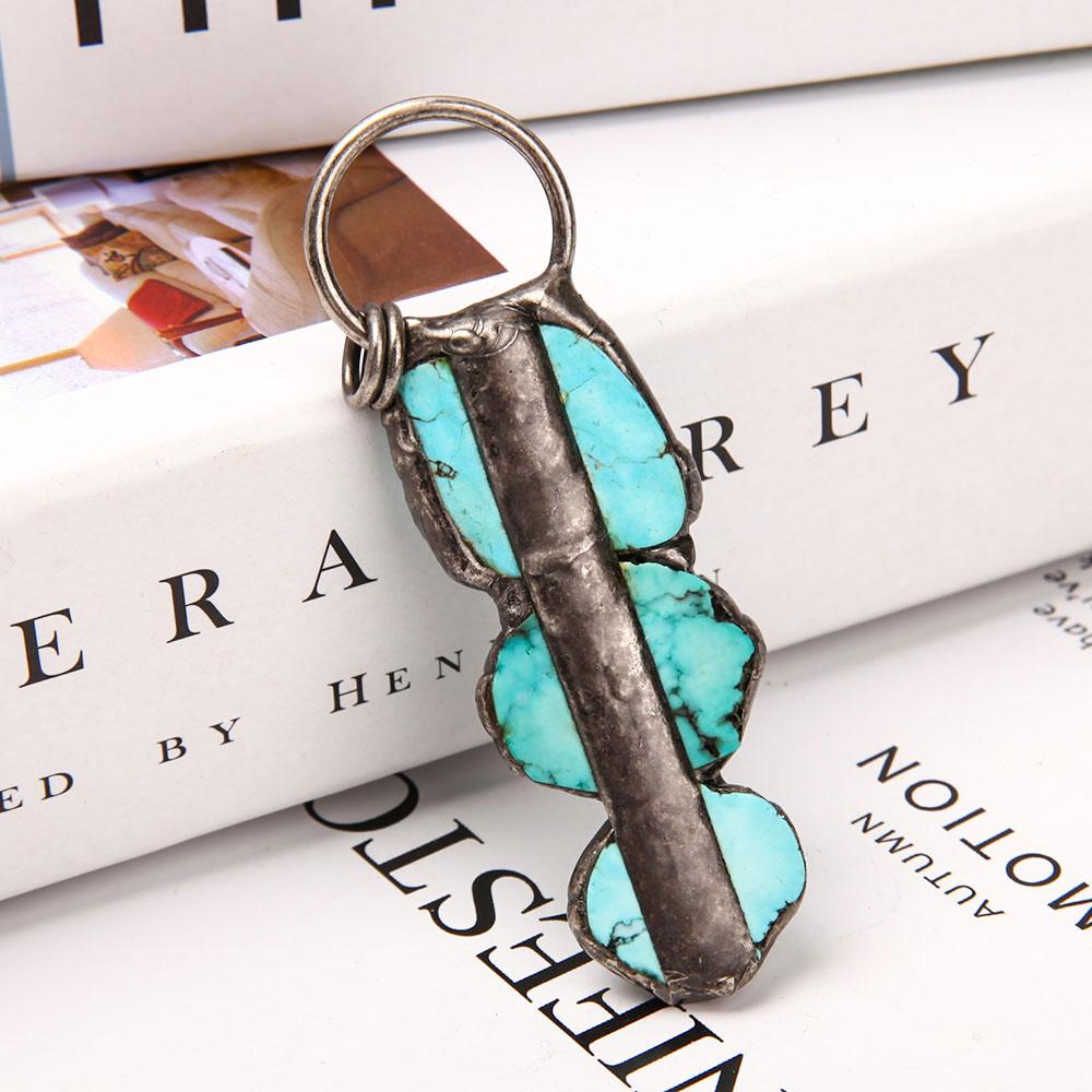 Turquoise Pendant Key Chain Wholesale Crystals