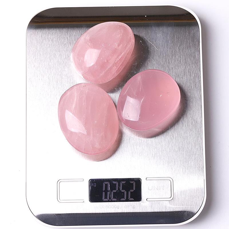 0.1kg 50mm-60mm Rose Quartz Tumbles Palm stones Wholesale Crystals