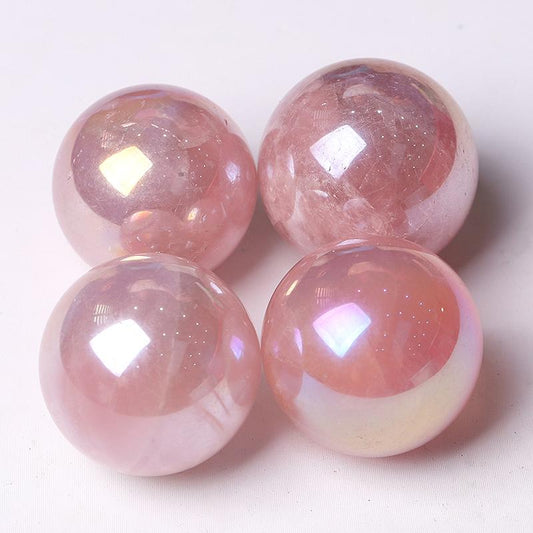 0.5kg Aura Rose Quartz Crystal Sphere Wholesale Crystals