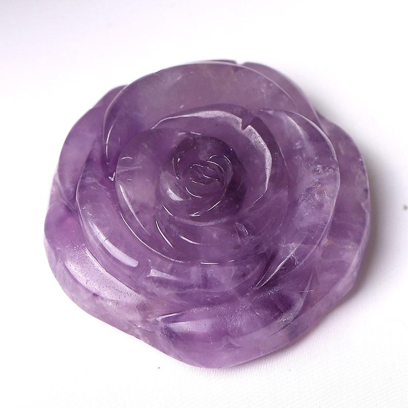 1.2" Rose Flower Crystal Carvings Wholesale Crystals