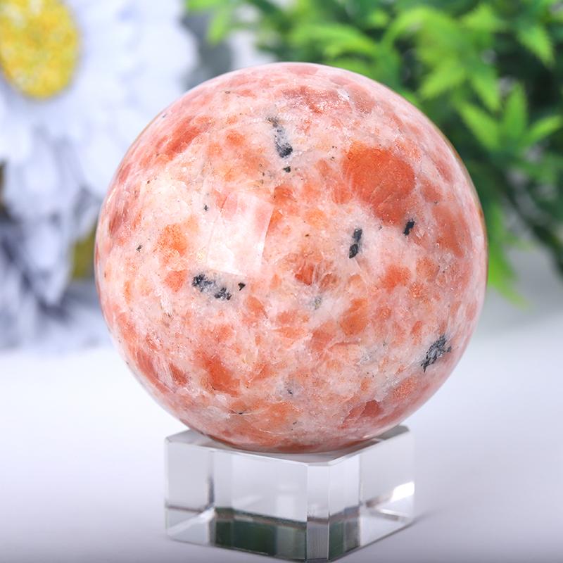 2.5"-4.5" Gold Strawberry Quartz Sphere Wholesale Crystals