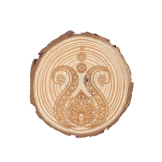 Wooden Coaster 10cm Wholesale Crystals