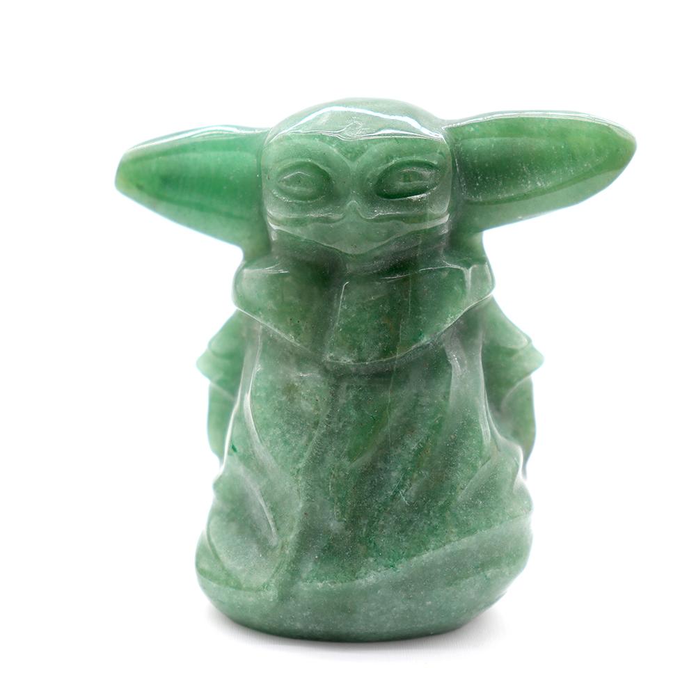Master Yoda Aventurine Crystal Carvings Wholesale Crystals