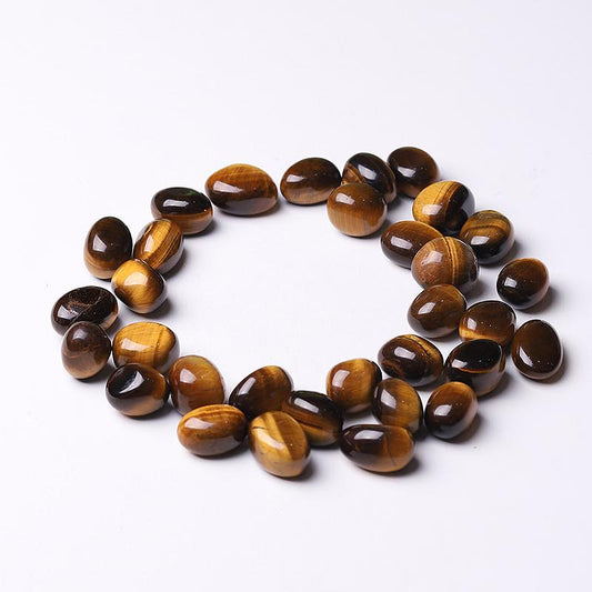 0.1kg  High Quality Polished Tiger Eye Tumbles for Sale Wholesale Crystals