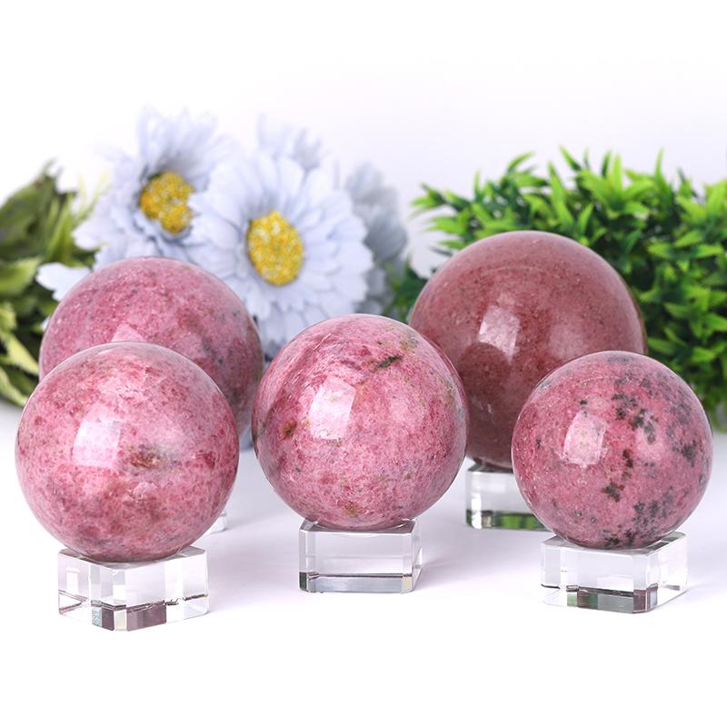 Rhodonite Sphere Wholesale Crystals