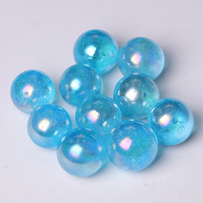 0.25kg Aura Blue Crystal Spheres Wholesale Crystals