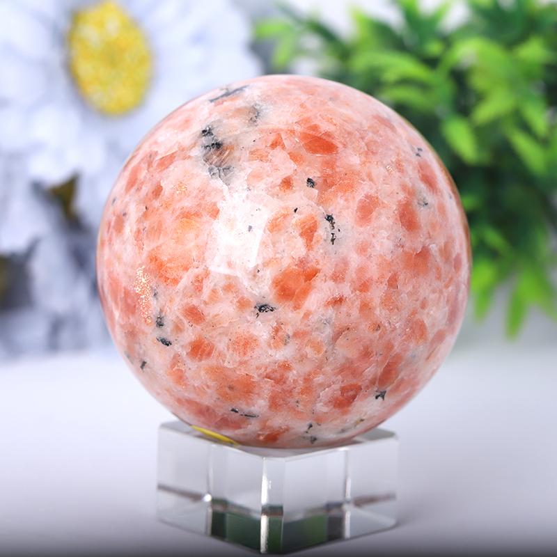 2.5"-4.5" Gold Strawberry Quartz Sphere Wholesale Crystals