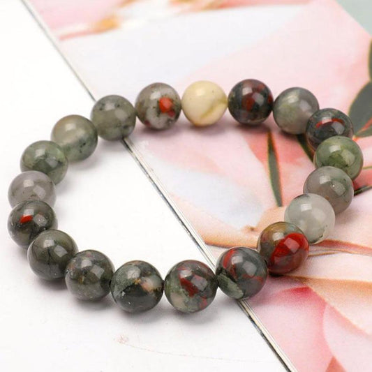 10mm Blood Stone Bracelet Wholesale Crystals