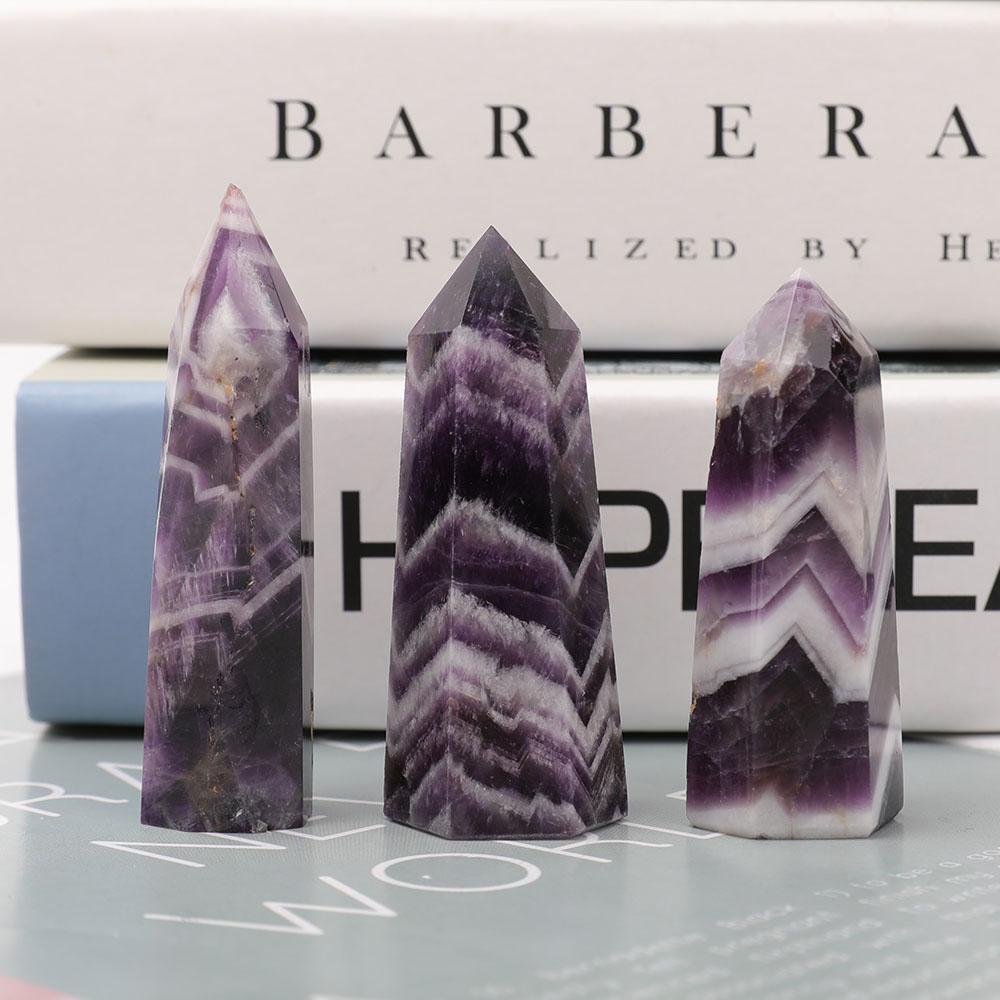 Set of 3 Dream Amethyst Points Wholesale Crystals