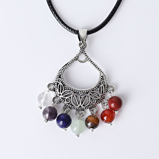 1.5" Chakra Crystal Pendant Wholesale Crystals