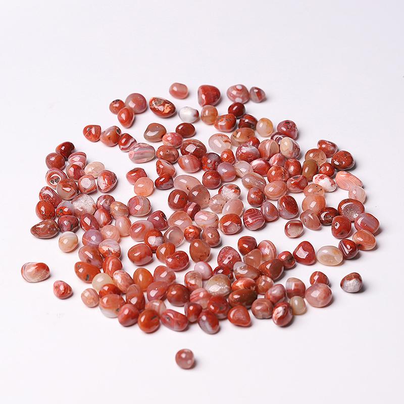 0.1kg 5-10mm High Quanlity Round Shape Carnelian Chips Wholesale Crystals