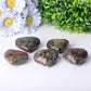 2.0-2.5"Dragon Blood Stone Heart Shape Crystal Carvings Wholesale Crystals