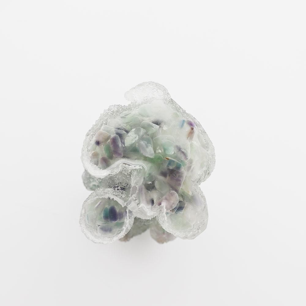 Resin Dog Figurines with Fluorite Gravel Toy Poodle Wholesale Crystals