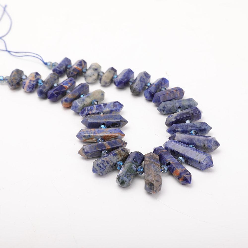 Sodalite Crystal Point Necklace Wholesale Crystals