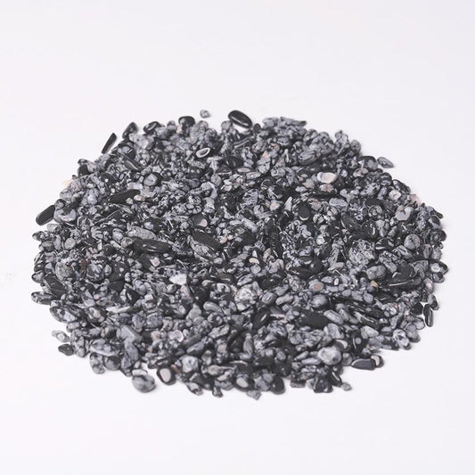 0.1kg Natural Snowflake Obsidian Chips Wholesale Crystals