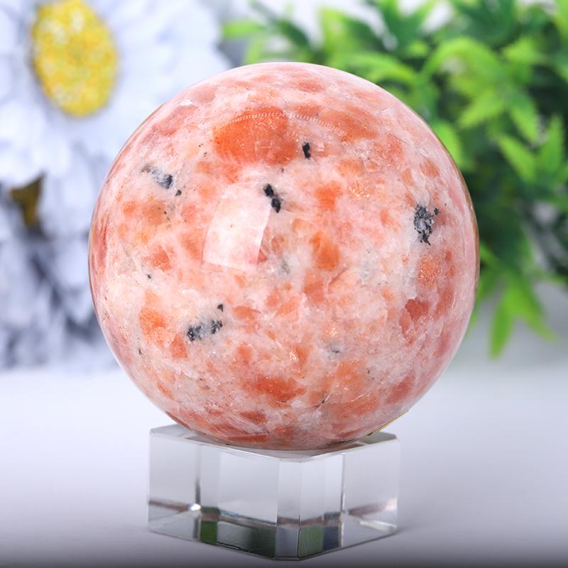 2.5"-4.5" Gold Strawberry Quartz Sphere Wholesale Crystals