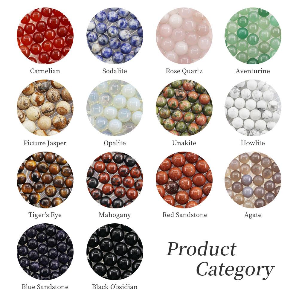 10mm No hole/Undrilled 30pcs Natural Crystal Beads Stone Gemstone Round Loose Energy Healing Beads Wholesale Crystals