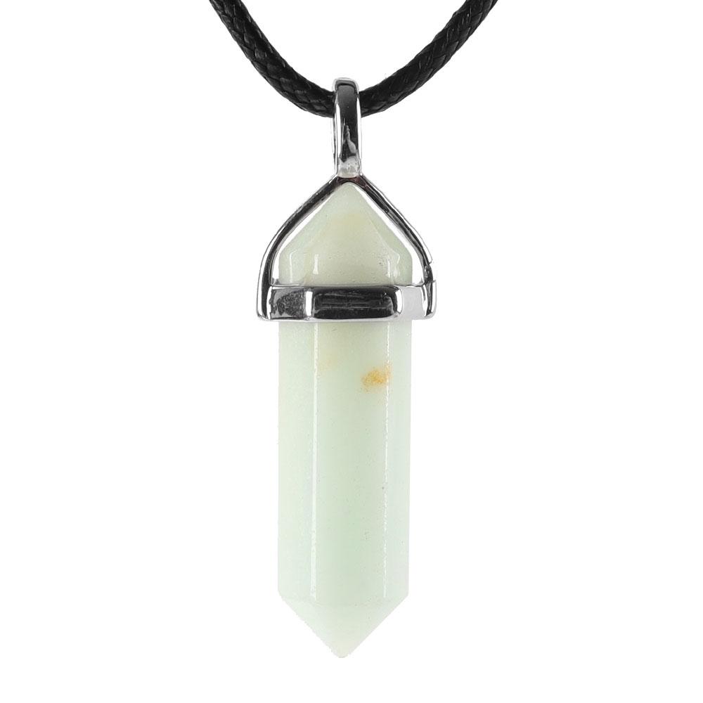 Natural Semi-Precious Gemstone Crystal Healing Hexagonal Point Chakra Pendant Wholesale Crystals