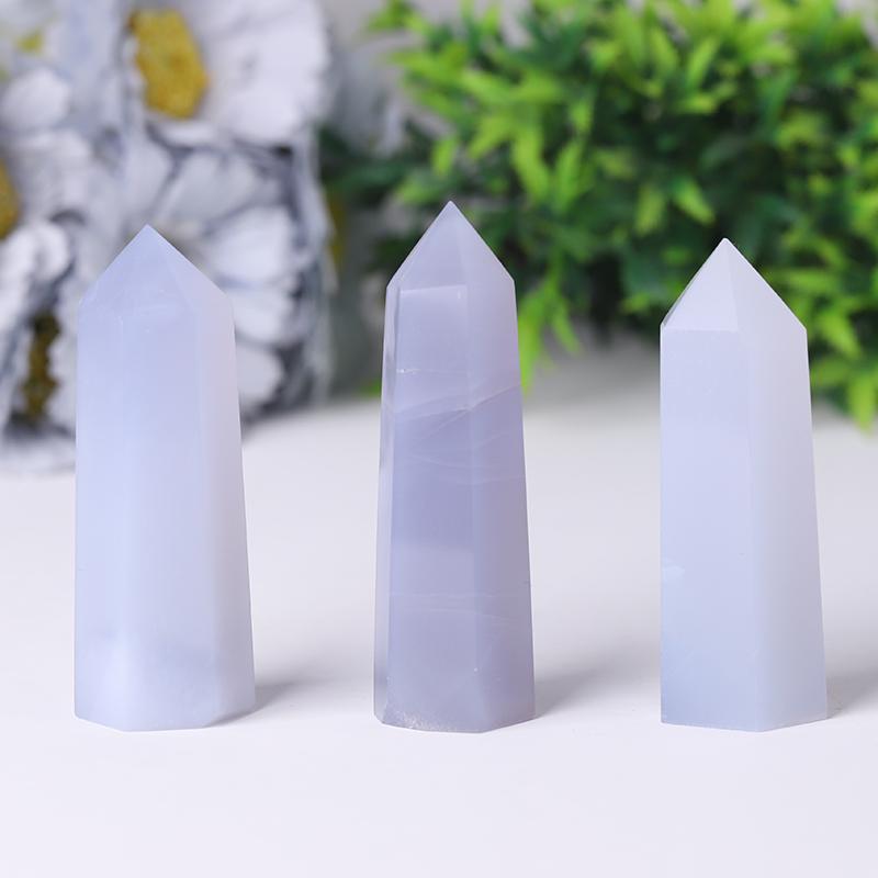 Blue Chalcedony Tower Wholesale Crystals