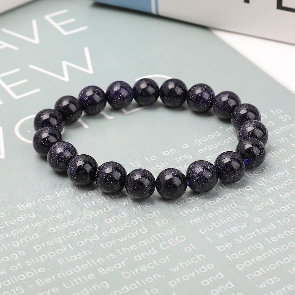 12mm Blue Sandstone Bracelet Wholesale Crystals