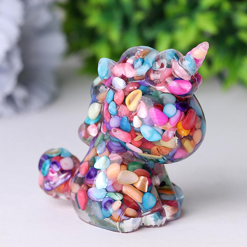 2.5"-3.0" Resin Unicorn Crystal Carvings Wholesale Crystals