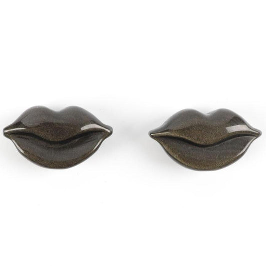 Silver Obsidian Lips Carvings Wholesale Crystals