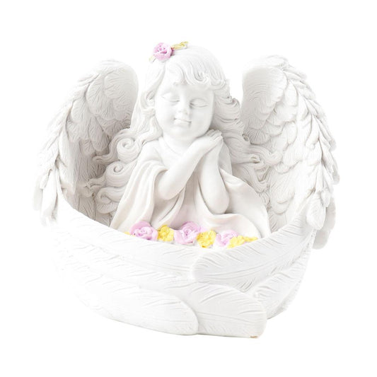 Resin White Cute Baby Angel Stand Wholesale Crystals