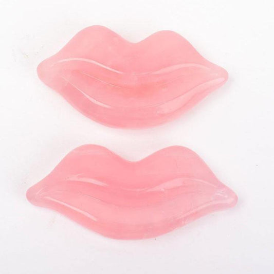 Rose Quartz Lips Shape Crystal Carving Wholesale Crystals