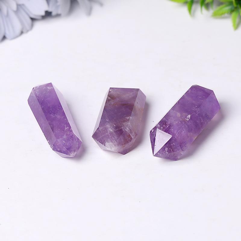 Natural Amethyst Double Terminated Points Wholesale Crystals