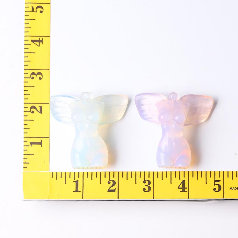 2" Woman Model Body with Wings Crystal Carvings Wholesale Crystals