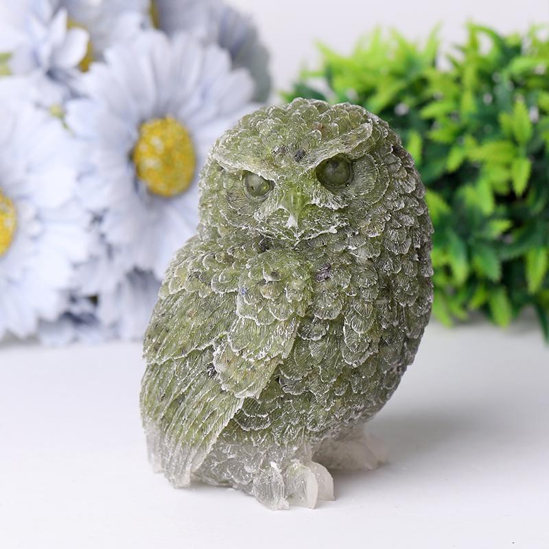 4" Owl Resin Crystal Carvings Wholesale Crystals