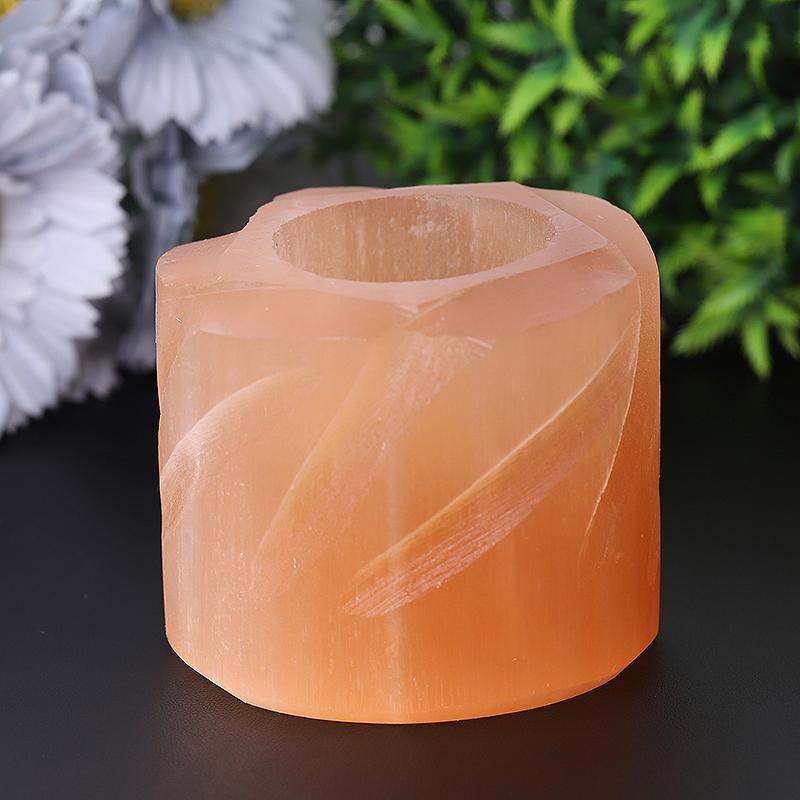 3" Selenite Candle Holder Wholesale Crystals