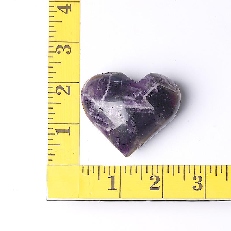 2.0-2.5"Dream Amethyst Heart Shape Crystal Carvings Wholesale Crystals