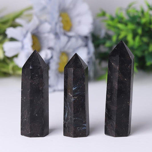 Natural Astrophylite Point for Collection Healing Tower Wholesale Crystals