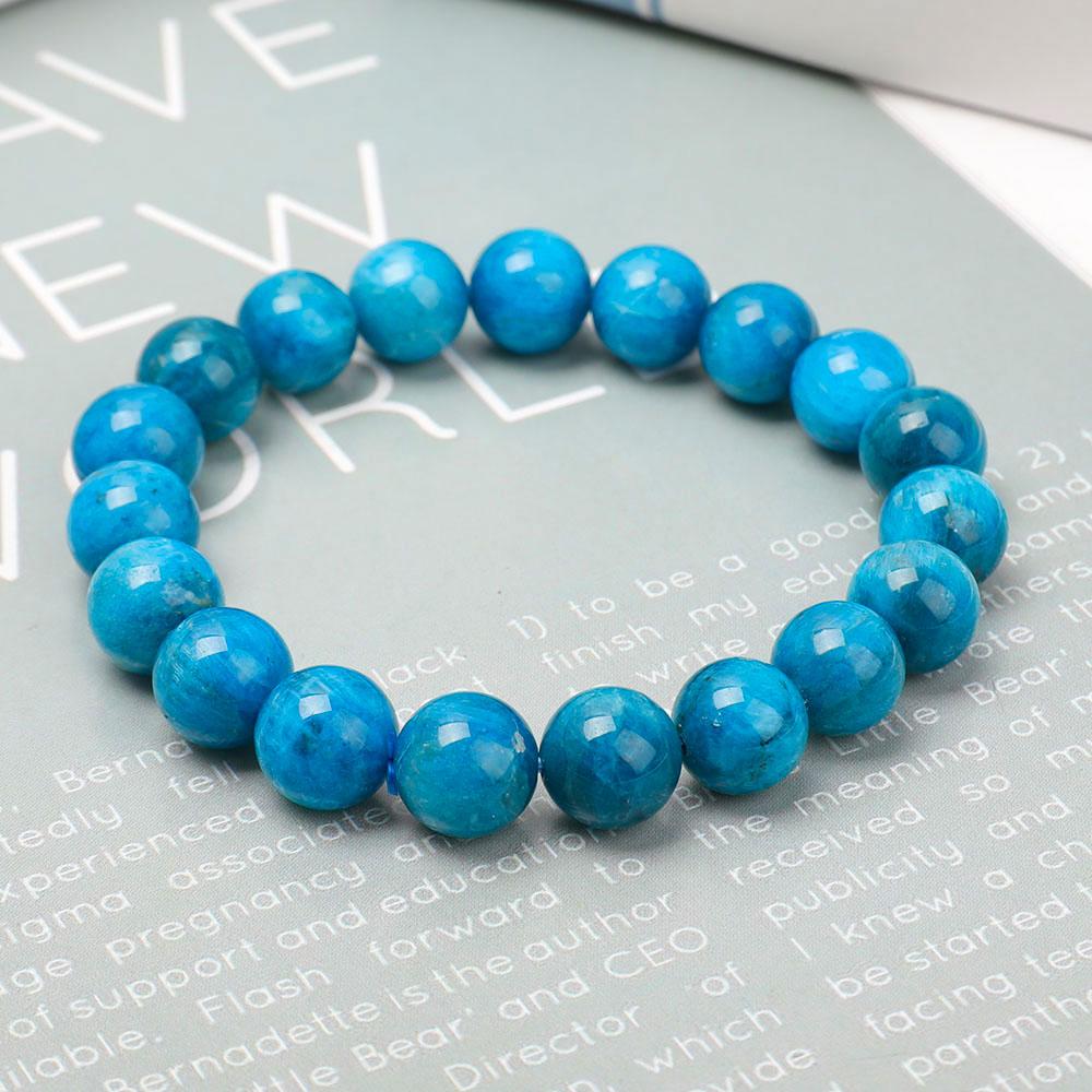 10.5mm Blue Apatite Bracelet Wholesale Crystals