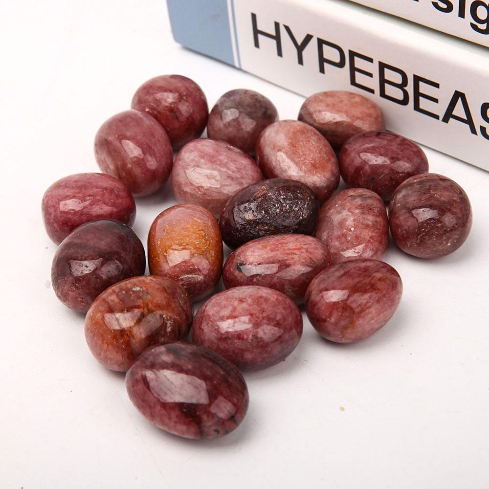 0.1kg Rhodonite Tumbles Wholesale Crystals