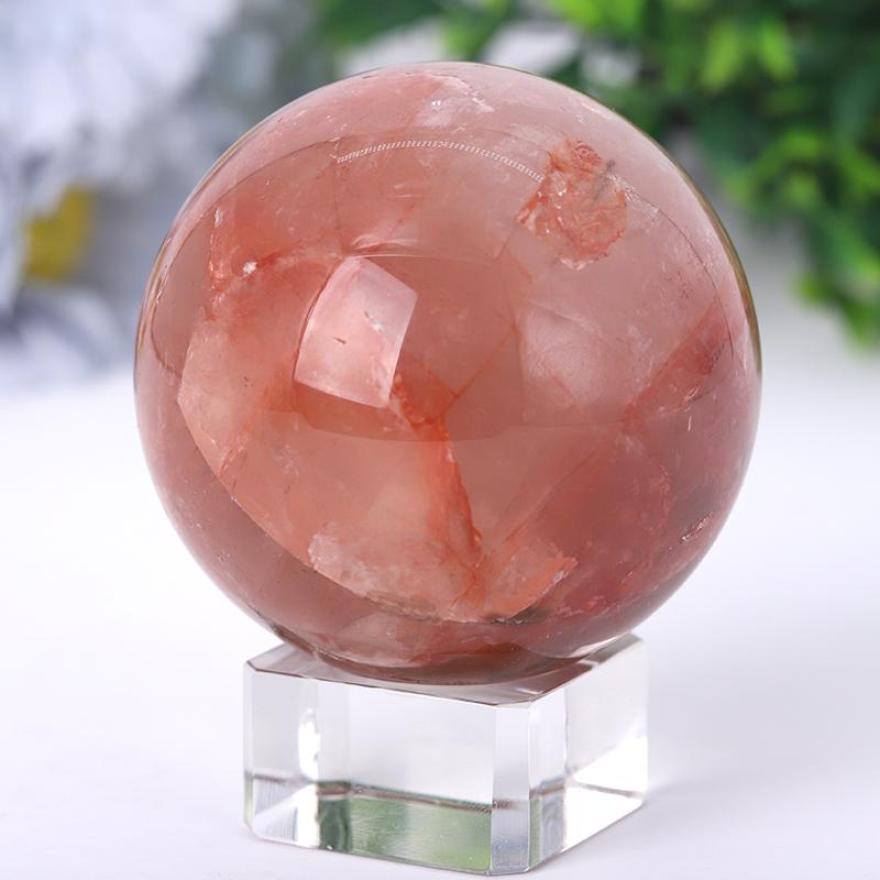 2.5“-4.5” Fire Quartz Sphere Wholesale Crystals