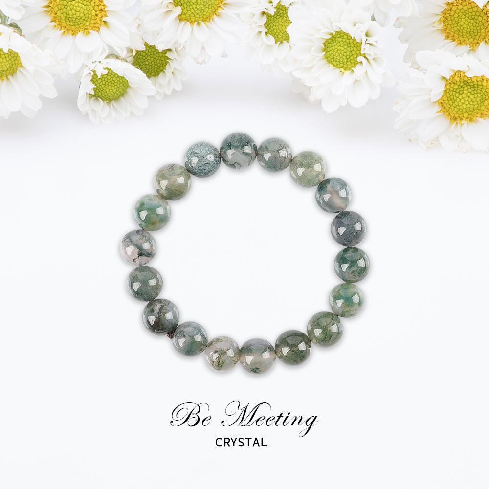 10mm Moss Agate Bracelet Wholesale Crystals