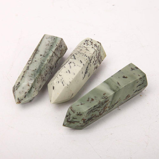 Set of 3 Flower Jade Points Wholesale Crystals