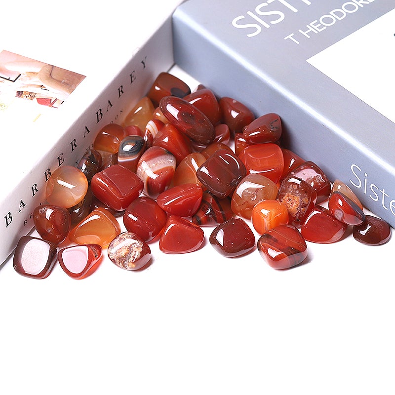 0.1kg Carnelian Crystal Tumbles Wholesale Crystals