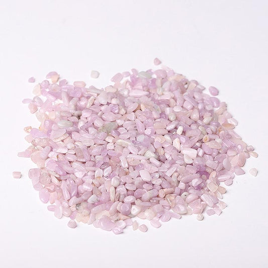 0.1kg Different Size Natural Kunzite Crystal Chips for Decoration Wholesale Crystals