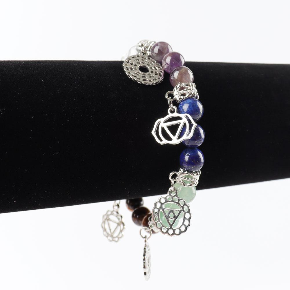 Chakra Bracelet with Ornament Wholesale Crystals