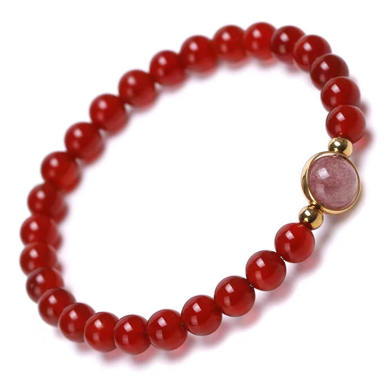 6mm Carnelian New Design Crystal Bracelet Bulk Wholesale  Wholesale Crystals