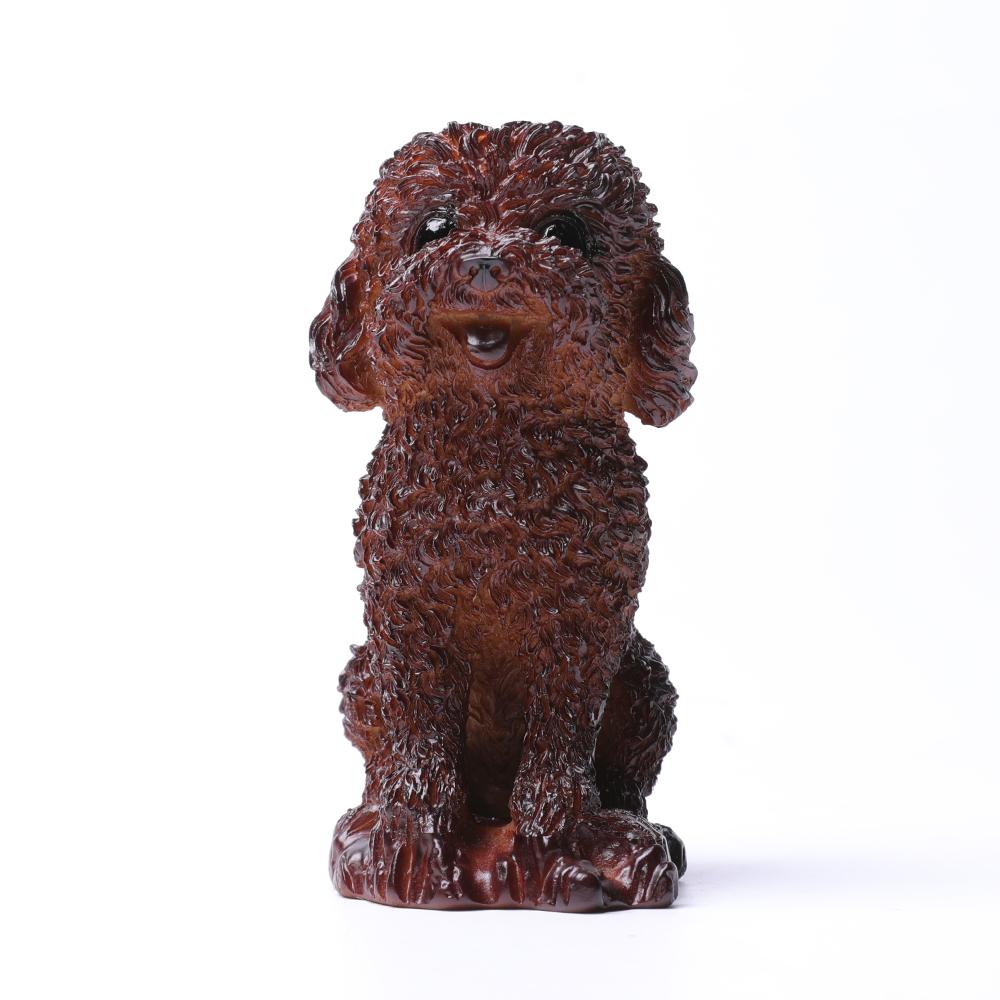 Resin Teddy Dog Statue Stand Wholesale Crystals