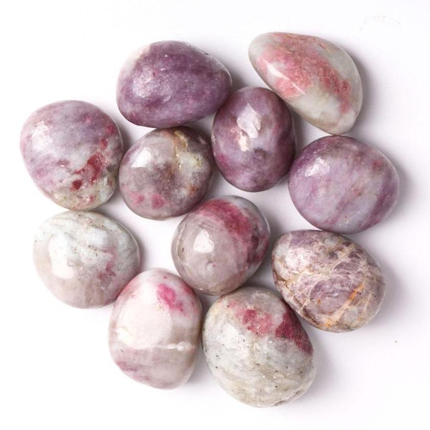 0.1kg Pink Tourmaline Crystal Tumbles Wholesale Crystals